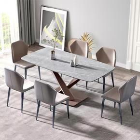 Sintered Stone dining table grey color
