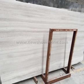 	 Chinese White Wood Marble big slab  