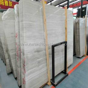 White wooden marble polished