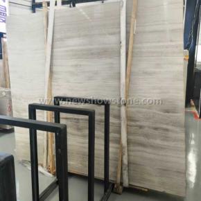  White Wood Grain Marble Slab