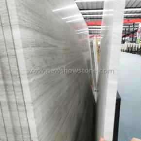  White Wood Marble Slabs Polished