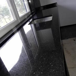 Black galaxy granite countertop