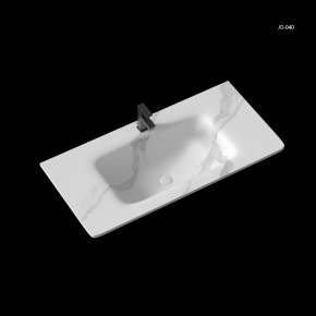 IMPERO Modern New Design One-Piece Sink Sintered Stone Hot Bending Basin for Bathroom 