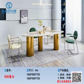 Modern dining room set round metal dining table and chairs for restaurant