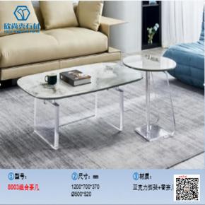 Customized Composite Slate Top Living Room Furniture Home Modern Design Luxury Acrylic Coffee Table For Sale