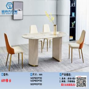 2025 Small Apartment Modern Circular Dining Room With Rotating Stainless Steel Dining Table 