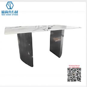 TA-19 LIVING ROOM WITH TWO DESKSFOOT DOUBLE TABLE FOR DRINKG TEA  FAMILY LIVING ROOM LONG SINTERED STONE DINNING TABLE 