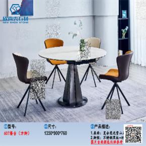 Luxury marble rectangular dining table set modern dining tables dining room furniture table and chairs for Villa