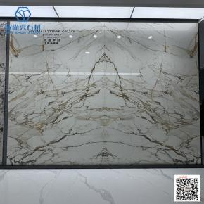 Wholesale Price Calacatta Black White Vein Galaxy Largest Quartz Slab Artificial Quarts Stone Slab