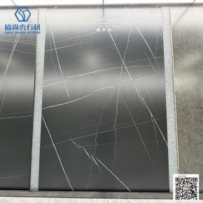 Good Quality  sintered stone big slab Background Lines Marble Look Black White Porcelain Floor Tiles Big Slab