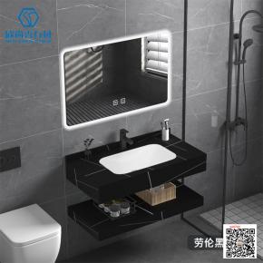 Best selling Sintered Stone Hot Integrated Thermally Bent Sink Basin Combination Bending Seamless Integrated Bathroom Basin 