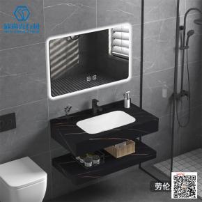  Hot selling Sintered Stone Hot Integrated Thermally Bent Sink Basin Combination Bending Seamless Integrated Bathroom Basin 