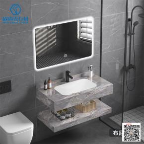  Sintered Stone bathroom cabinet one seamless   basin cabinet wash basin 