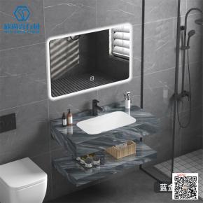 2025 Seamless sintered integrated wash basin modern bathroom sinks ceramic bathroom cabinet basin