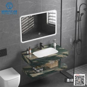  Modern western Sintered Stone Hot Integrated Thermally Bent Sink Basin Combination Bending Seamless Integrated Bathroom Basin 