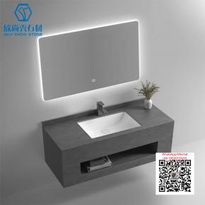 PA-01 2025 Modern western Sintered Stone Hot Bending Integrated Thermally Bent Sink Basin Combination  Bathroom Basin 