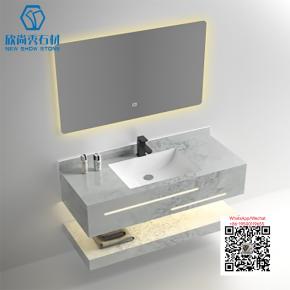 PA-09 GREY 2025 Modern western Sintered Stone Hot Bending Integrated Thermally Bent Sink Basin Combination  Bathroom Basin 