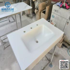 White Factory wholesale Waterproof  stone sintered  slate Rock Basin for sale