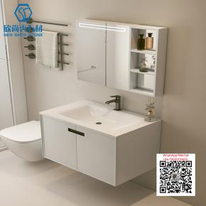 SI-13 PURE WHITE 2025 Modern western Sintered Stone Hot Bending Integrated Thermally Bent Sink Basin Combination  Bathroom Basin