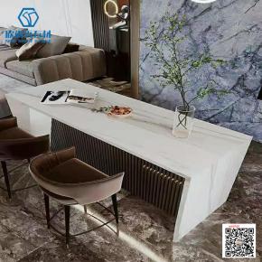 Factory Price 12mm Thickness High Quality Table Island Countertops Stone white Sintered Stone Slab