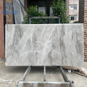 Polished Grey sintered stone slabs for countertops