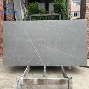 Grey Matte Sintered Stone Large Format Rock Slate 12mm Thickness   Wall Flooring 