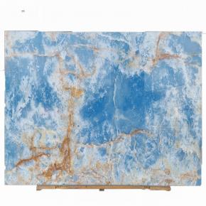 Luxury Bllue Onxy Slabs For Wall Countertop Decoration Natural Stone Panel Blue Onyx