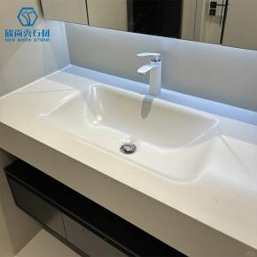 Wholesale Bathroom Sink Glossy Sintered Stone Hot Bending Basin